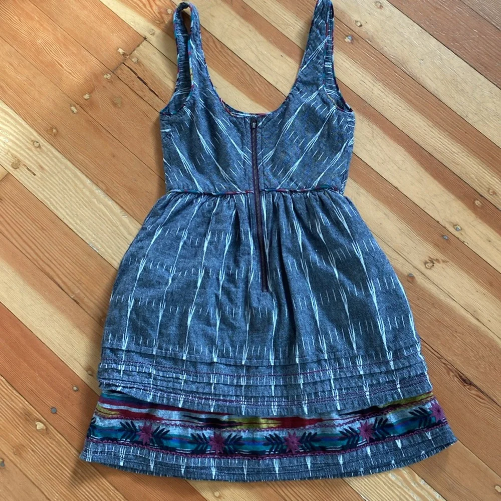 New Romantics Free People Weathervane‎ Ikat Embroidered Dress 2